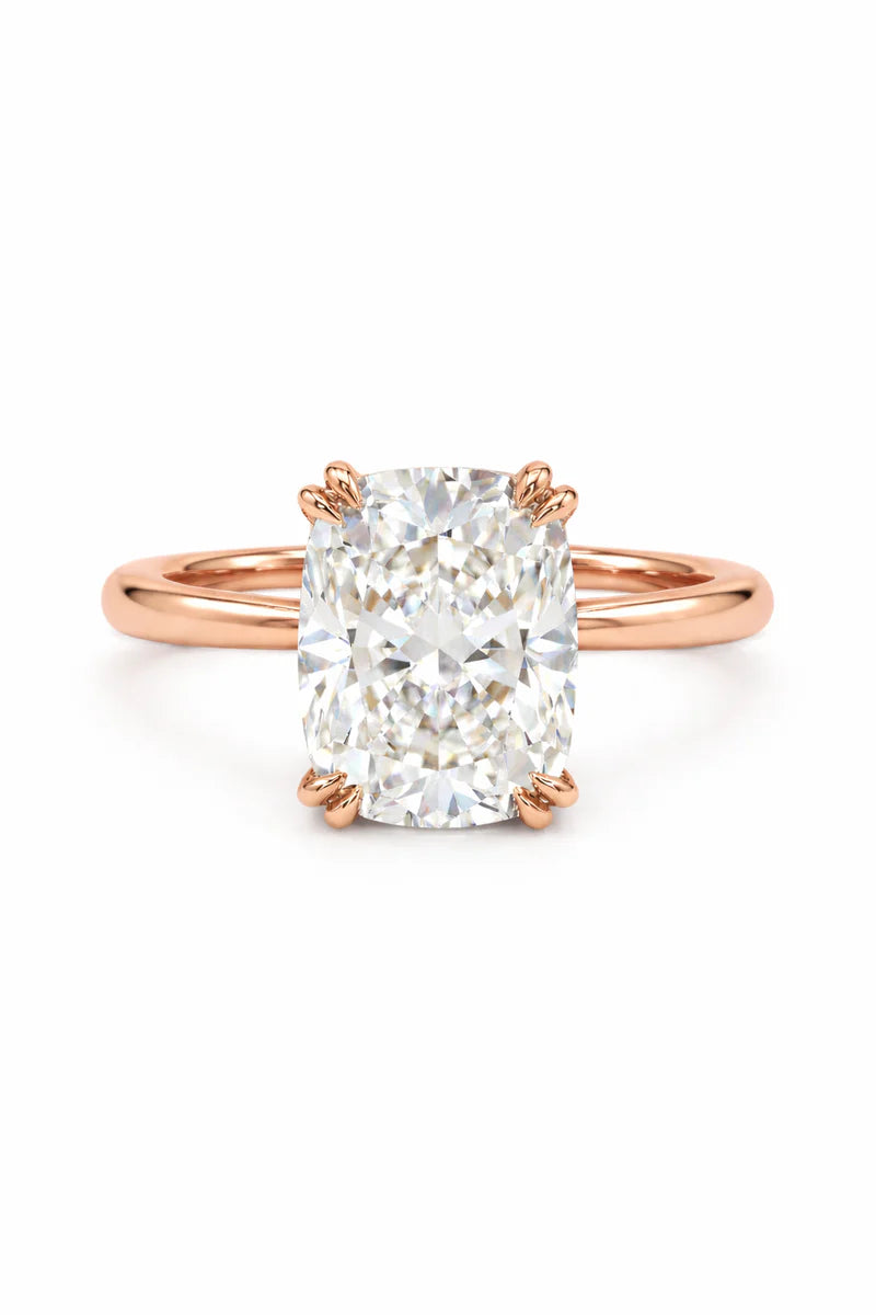 Elongated Cushion Solitaire