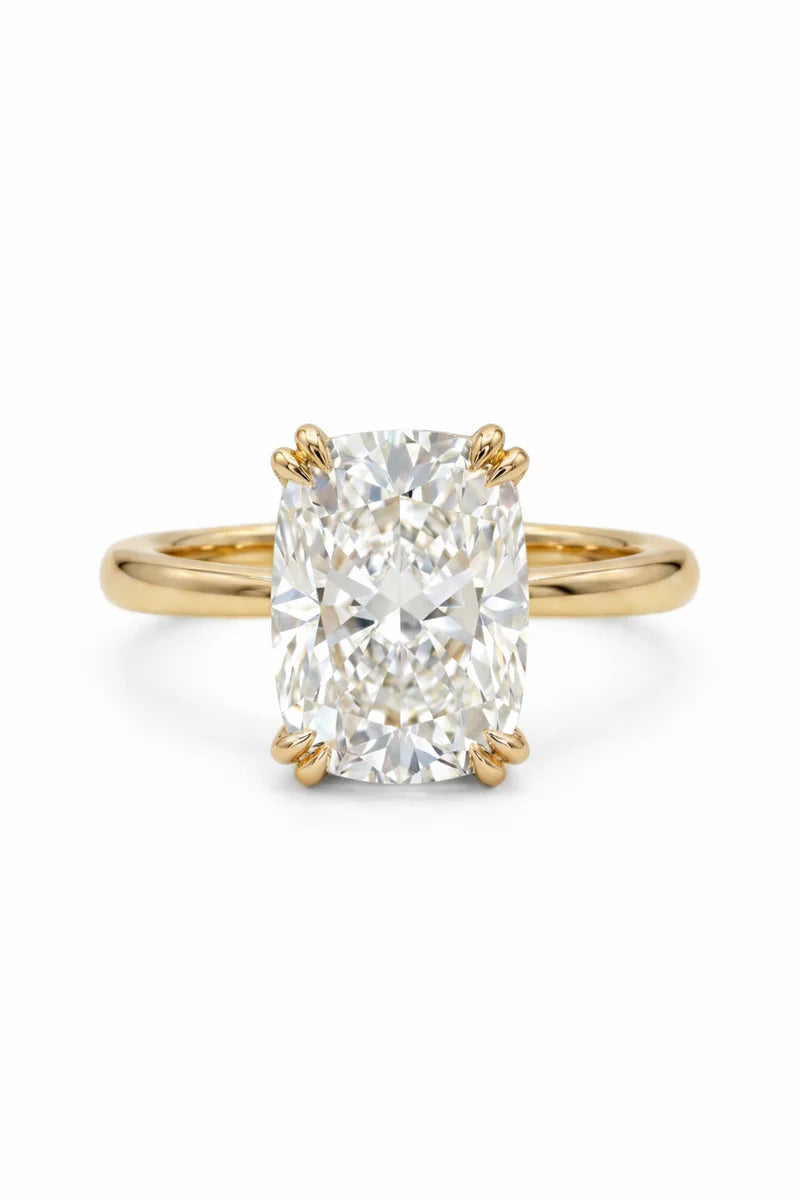 Elongated Cushion Solitaire
