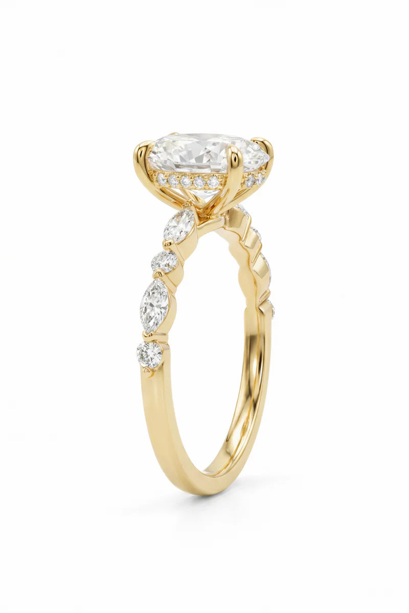 Oval Diamond Ring